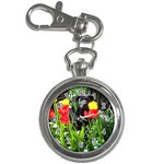 Black GSD Pup Key Chain Watch Front