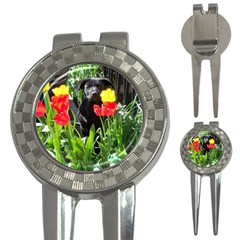 Black Gsd Pup Golf Pitchfork & Ball Marker by StuffOrSomething