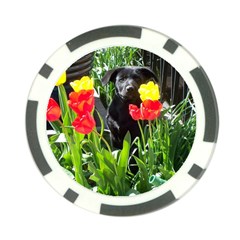 Black GSD Pup Poker Chip