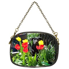 Black GSD Pup Chain Purse (One Side)