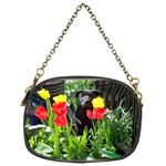 Black GSD Pup Chain Purse (One Side) Front