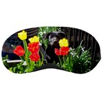 Black GSD Pup Sleeping Mask Front