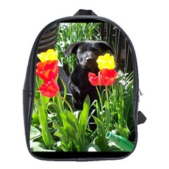 Black GSD Pup School Bag (XL)