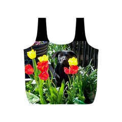 Black Gsd Pup Reusable Bag (s) by StuffOrSomething