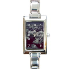 Through The Evening Clouds Rectangular Italian Charm Watch