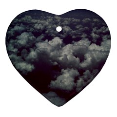 Through The Evening Clouds Heart Ornament