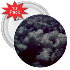 Through The Evening Clouds 3  Button (10 Pack)