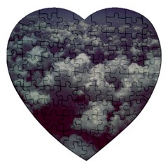 Through The Evening Clouds Jigsaw Puzzle (heart) by ArtRave2