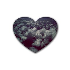 Through The Evening Clouds Drink Coasters (heart) by ArtRave2