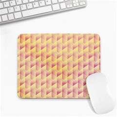 Geometric Pink & Yellow  Small Mouse Pad (rectangle) by Zandiepants