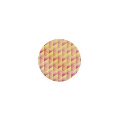 Geometric Pink & Yellow  1  Mini Button by Zandiepants