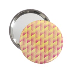 Geometric Pink & Yellow  Handbag Mirror (2 25 )