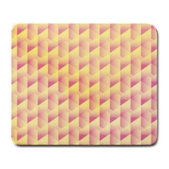 Geometric Pink & Yellow  Large Mouse Pad (rectangle)