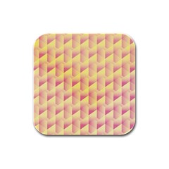 Geometric Pink & Yellow  Drink Coasters 4 Pack (square) by Zandiepants