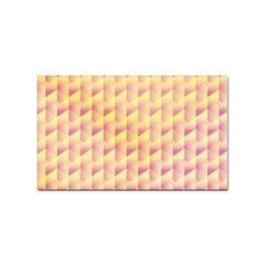 Geometric Pink & Yellow  Sticker (rectangle) by Zandiepants