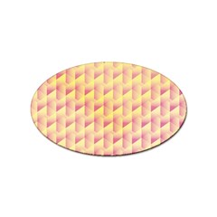 Geometric Pink & Yellow  Sticker 100 Pack (oval) by Zandiepants