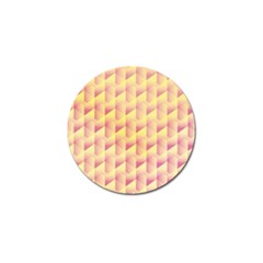 Geometric Pink & Yellow  Golf Ball Marker 4 Pack