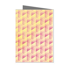 Geometric Pink & Yellow  Mini Greeting Card (8 Pack) by Zandiepants