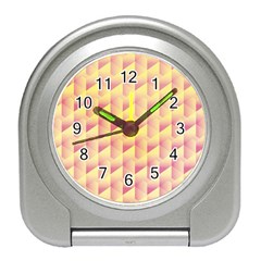 Geometric Pink & Yellow  Desk Alarm Clock by Zandiepants