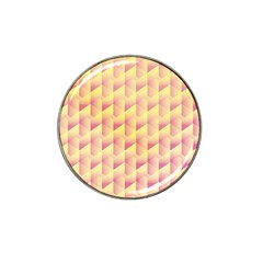 Geometric Pink & Yellow  Golf Ball Marker (for Hat Clip)