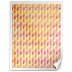 Geometric Pink & Yellow  Canvas 36  X 48  (unframed) by Zandiepants