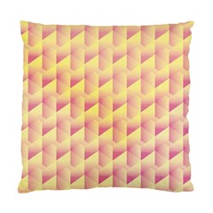 Geometric Pink & Yellow  Cushion Case (single Sided) 