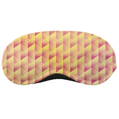 Geometric Pink & Yellow  Sleeping Mask by Zandiepants