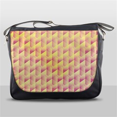 Geometric Pink & Yellow  Messenger Bag