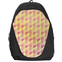 Geometric Pink & Yellow  Backpack Bag by Zandiepants