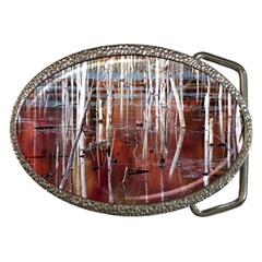 Automn Swamp Belt Buckle (oval) by cgar