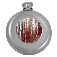 Automn Swamp Hip Flask (round) by cgar