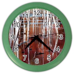 Automn Swamp Wall Clock (color)