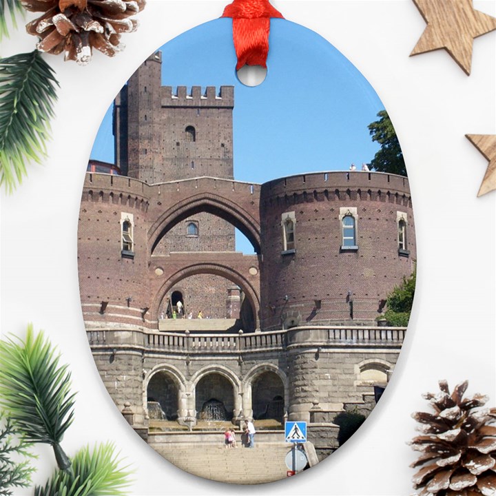 Helsingborg Castle Oval Ornament (Two Sides)