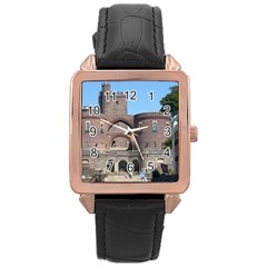 Helsingborg Castle Rose Gold Leather Watch  by StuffOrSomething