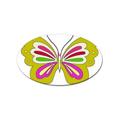 Color Butterfly  Sticker (oval) by Colorfulart23