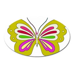 Color Butterfly  Magnet (oval) by Colorfulart23