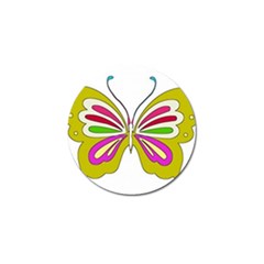 Color Butterfly  Golf Ball Marker by Colorfulart23