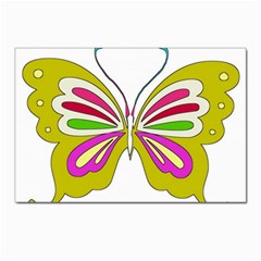 Color Butterfly  Postcards 5  X 7  (10 Pack) by Colorfulart23