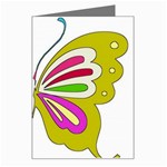 Color Butterfly  Greeting Card Left