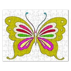 Color Butterfly  Jigsaw Puzzle (rectangle)