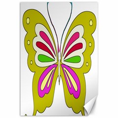 Color Butterfly  Canvas 12  X 18  (unframed)