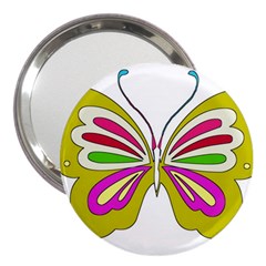 Color Butterfly  3  Handbag Mirror by Colorfulart23