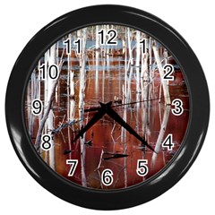 Swamp2 Filtered Wall Clock (black) by cgar