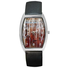 Swamp2 Filtered Tonneau Leather Watch by cgar