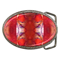 Behind The Cloth Belt Buckle (oval)