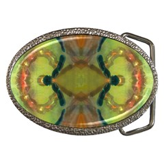 Behind The Cloth Belt Buckle (oval)