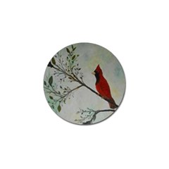 Sweet Red Cardinal Golf Ball Marker 10 Pack by rokinronda