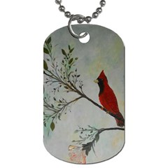 Sweet Red Cardinal Dog Tag (two-sided)  by rokinronda