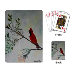 Sweet Red Cardinal Playing Cards Single Design