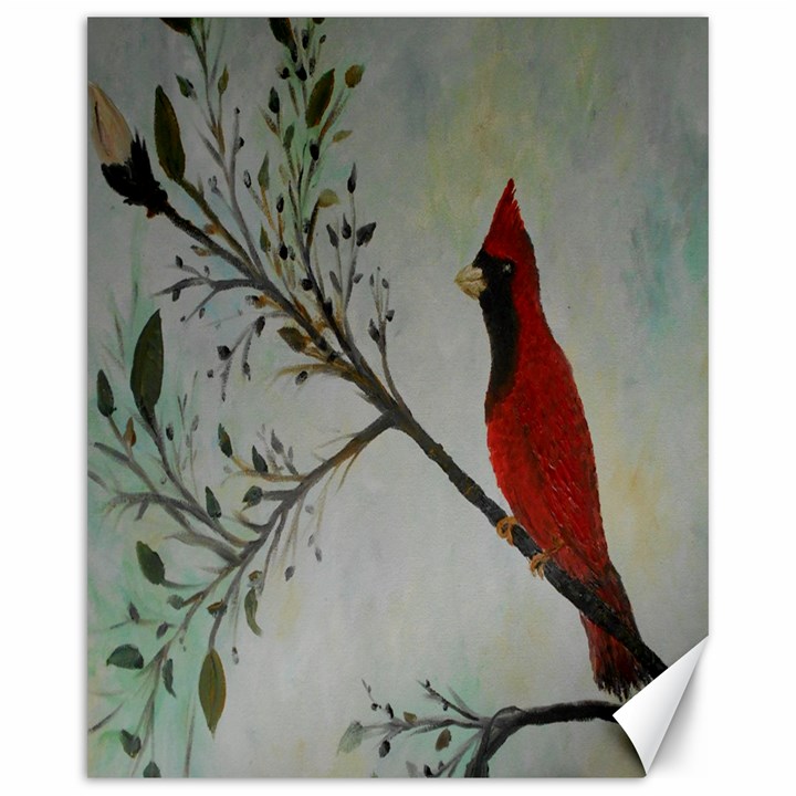 Sweet Red Cardinal Canvas 16  x 20  (Unframed)